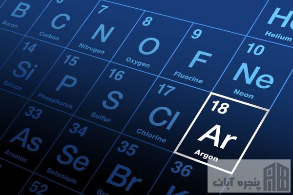 ویژگی‌های فیزیکی و شیمیایی گاز آرگون